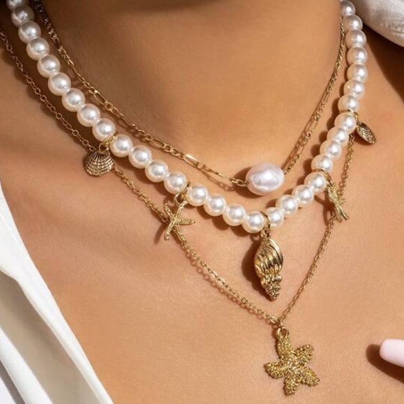 New  layered  necklace  set - Picture 2 of 6